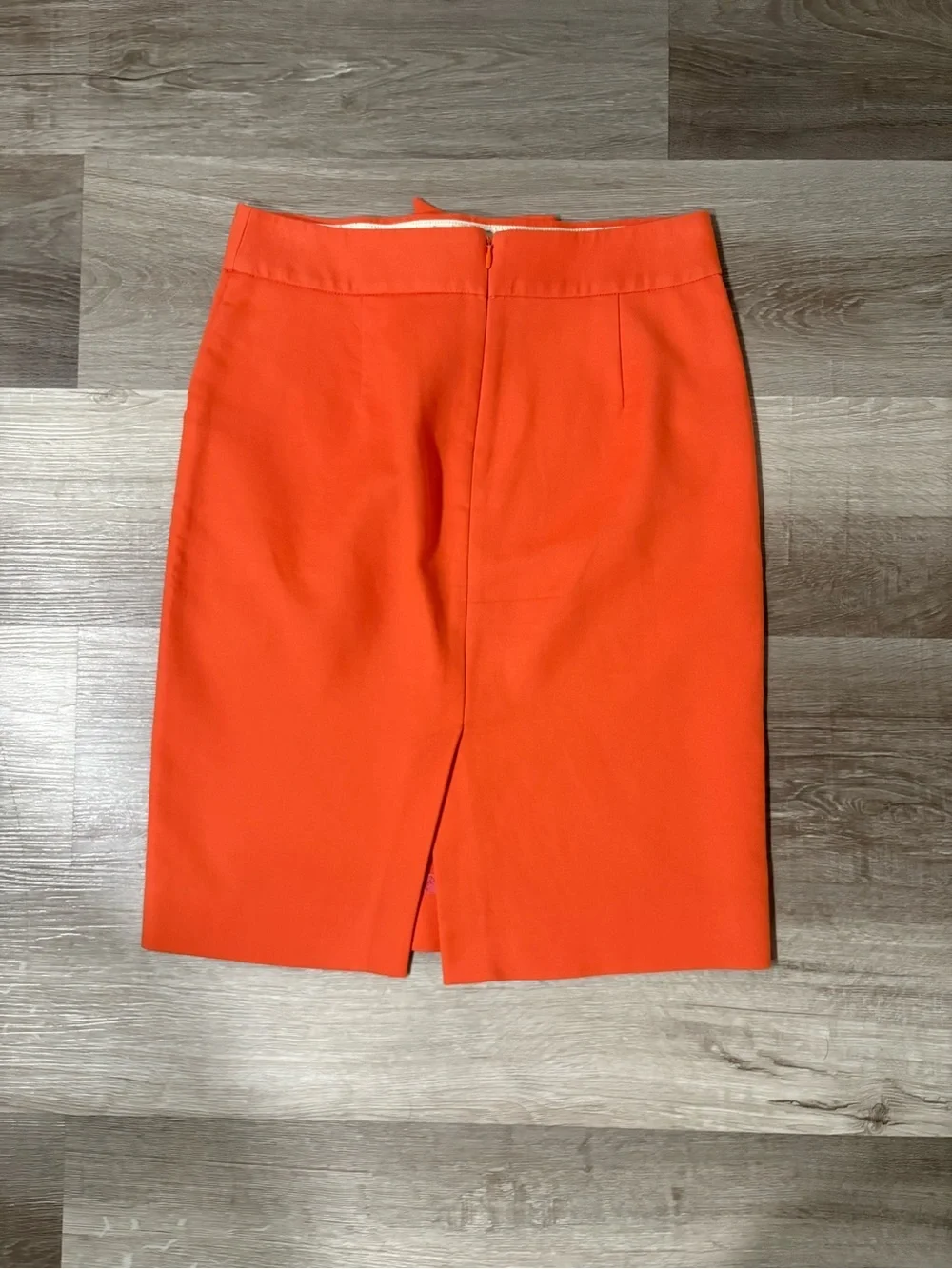 J. Crew Orange Bow-Waist Pencil Skirt